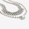 Accessories Penningtons | Short Two-Layer Glitter Necklace