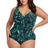 Clothing Penningtons | Artesands Palmspiration Cezanne D-Dd Cup Tankini Top - Penningtons