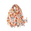 Accessories Penningtons | Bright Sunflower Scarf With Tassels - Don'T Ask - Penningtons