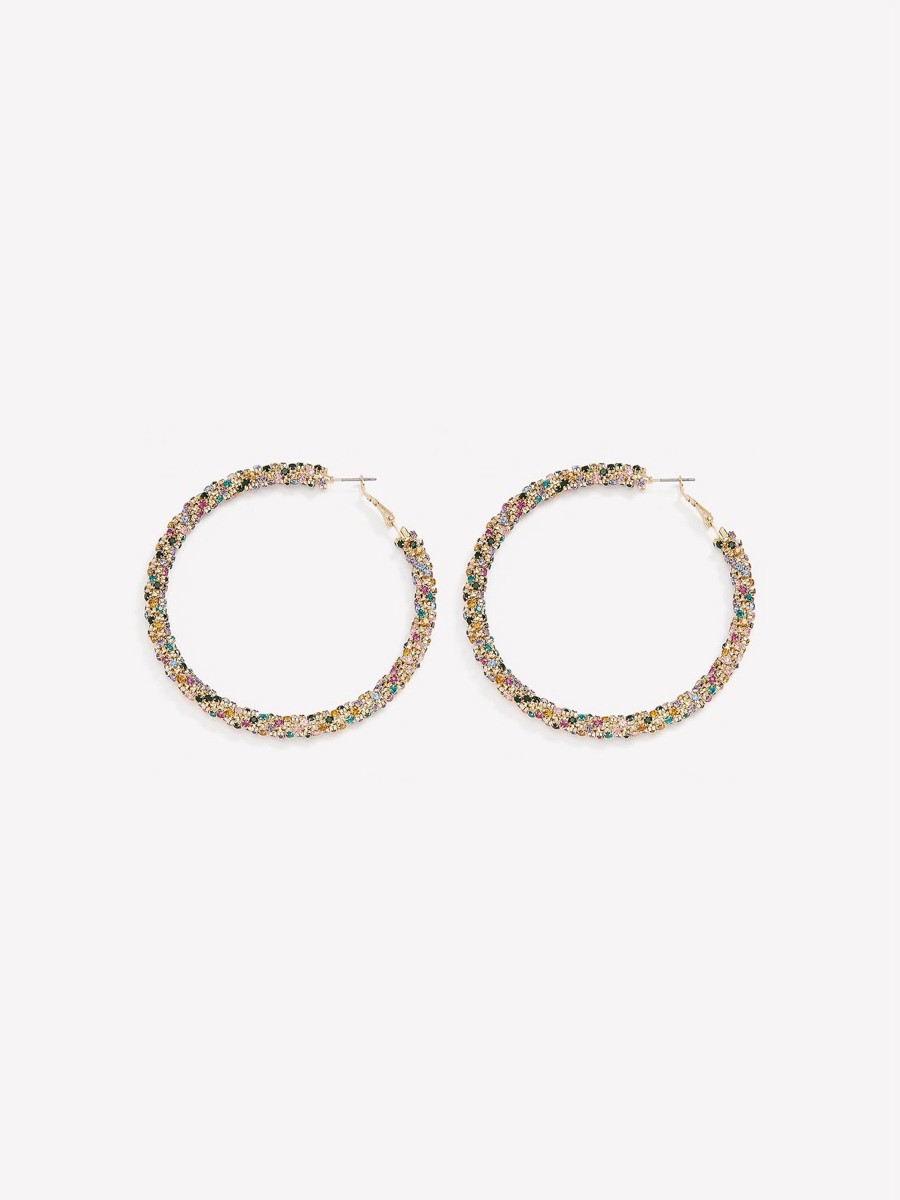 Accessories Penningtons | Large Golden Twisted Hoop Earrings