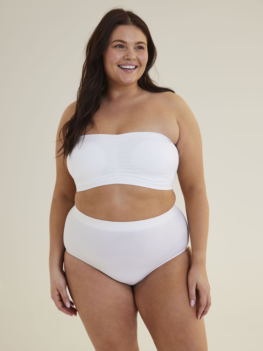 Lingerie Penningtons | Seamless Bandeau, White - Ti Voglio