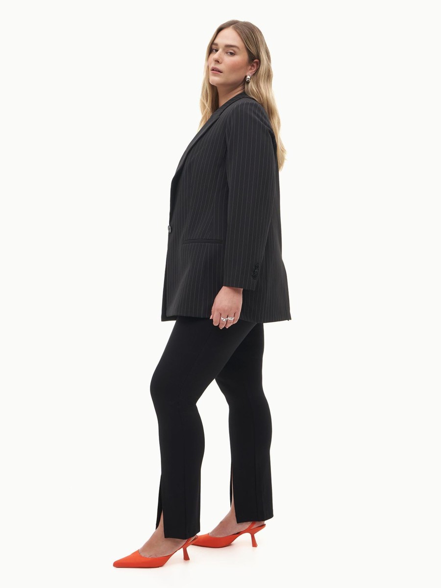 Addition Elle Penningtons Tops | Single Breasted Pinstripe Blazer - Addition Elle