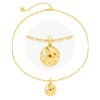 Accessories Penningtons | Classicharms-Gold Sculptural Horoscope Zodiac Sign Pendant Necklace Set-Cancer - Penningtons