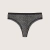 Lingerie Penningtons | Jersey Cotton Lace Thong, Black And White Print - Ti Voglio