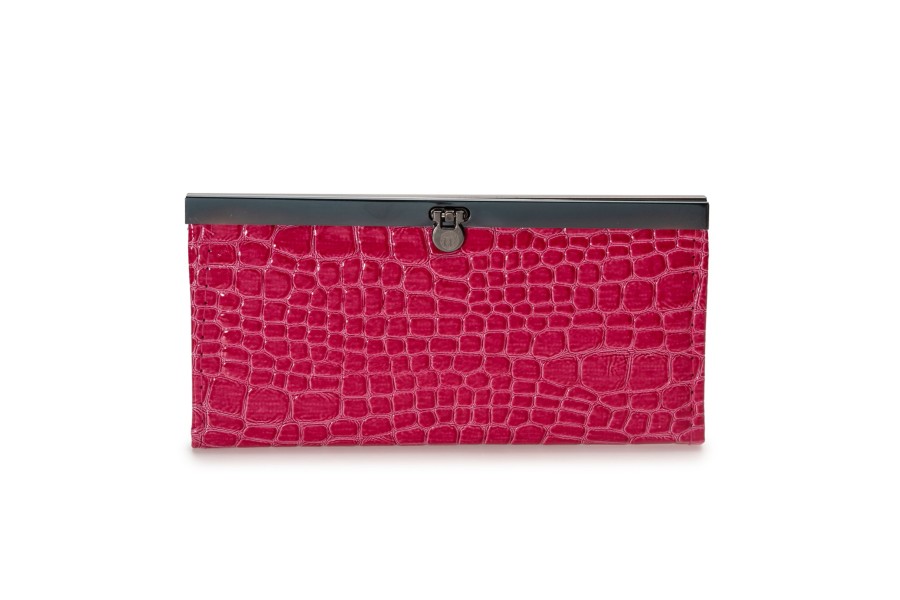 Accessories Penningtons | Pink Faux Snakeskin Wallet Bag - Don'T Ask - Penningtons