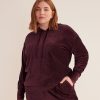 Clothing Penningtons | Ribbed Velvet Hooded Top - Active Zone