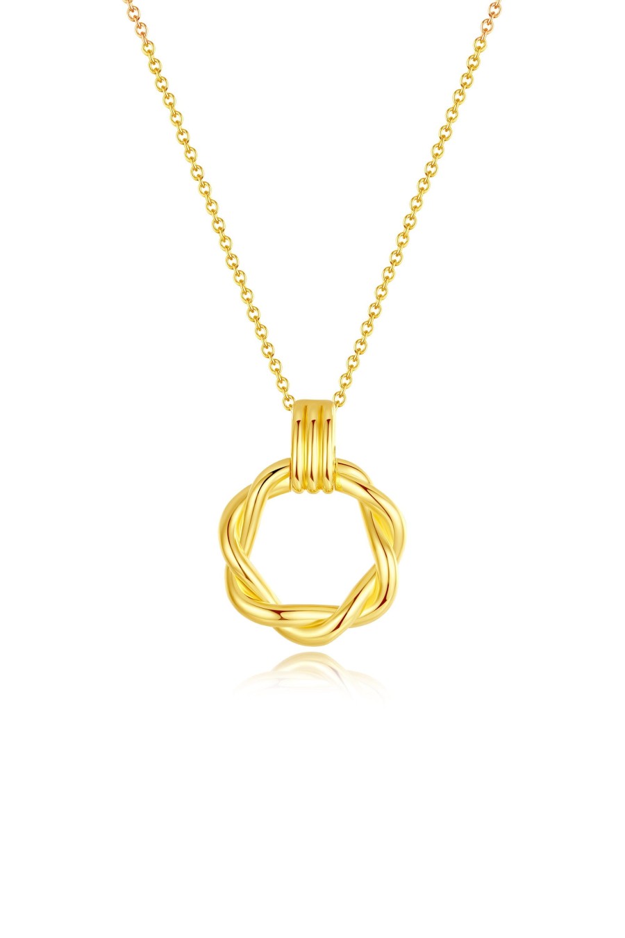 Accessories Penningtons | Classicharms-El A Twisted Hoop Pendant Necklace - Penningtons