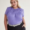 Clothing Penningtons | Satin Blouse With Flutter Sleeve