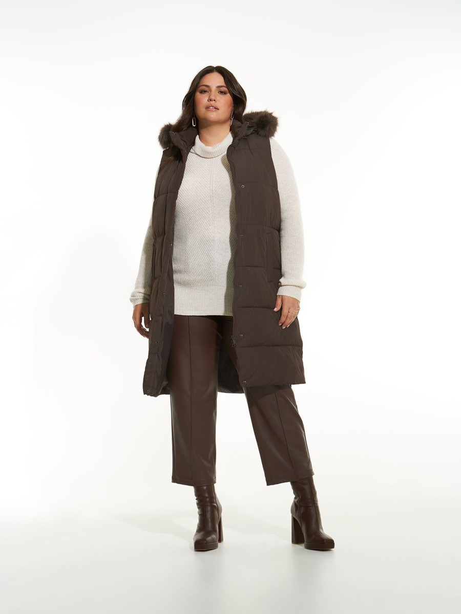 Clothing Penningtons | Responsible, Knee-Length Puffer Vest - Addition Elle