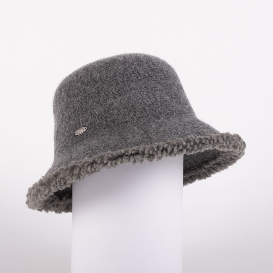 Accessories Penningtons | Canadian Hat 1918 - Cariotte-Large Wool Cloche With Faux Fur Frim - Penningtons