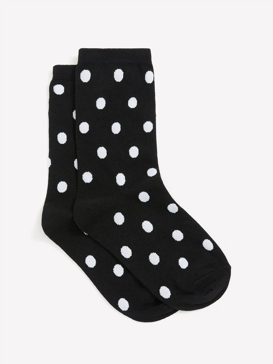 Accessories Penningtons | Crew Socks With Polka-Dot Print