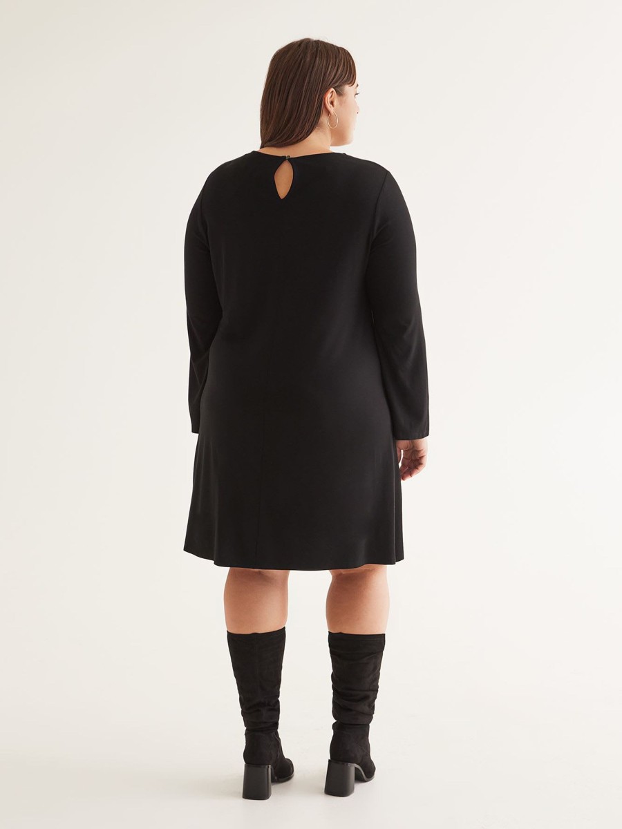 Clothing Penningtons | Responsible, Knit Dress With Long Bell Sleeves