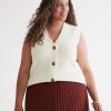 Clothing Penningtons | Buttoned Down Cable Sweater Vest