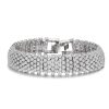 Accessories Penningtons | Sterling Silver With 3Mm Coloured Cubic Zirconia Tennis Bracelet - Penningtons