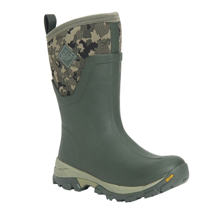 Shoes Penningtons | Muck Boots - Womens/Ladies Arctic Ice Vibram Camo Galoshes - Penningtons