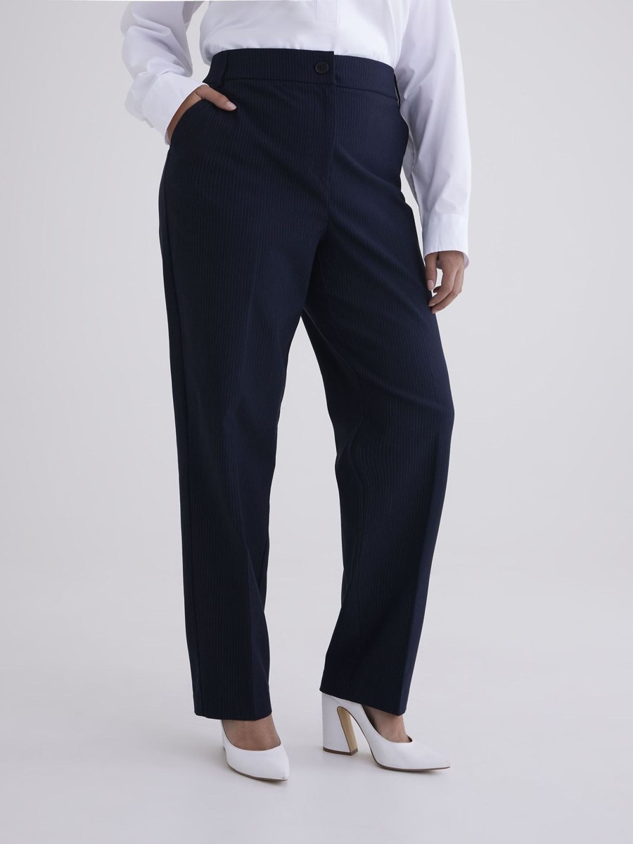 Clothing Penningtons | Curvy-Fit High-Rise Straight-Leg Pant