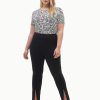 Addition Elle Penningtons Bottoms | Ponte De Roma Pant With Front Slit - Addition Elle