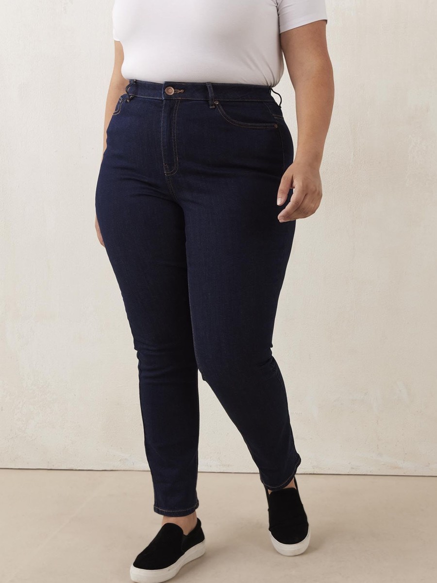 Clothing Penningtons | Responsible, Petite Curvy Fit, Straight Leg Denim - D/C Jeans