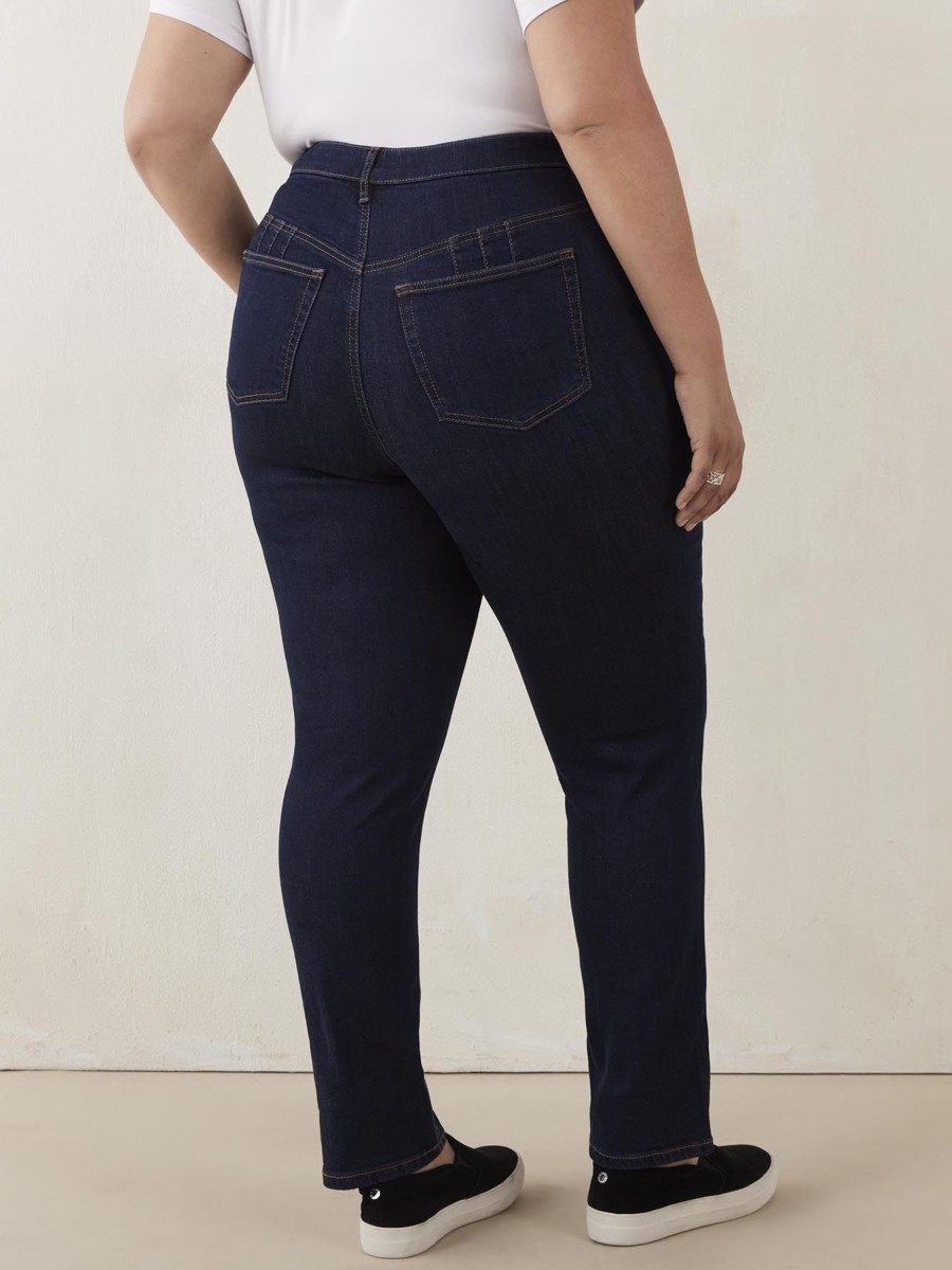 Clothing Penningtons | Responsible, Petite Curvy Fit, Straight Leg Denim - D/C Jeans