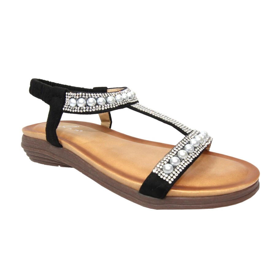 Shoes Penningtons | Lunar - Womens/Ladies Tancy Pearl Sandals - Penningtons