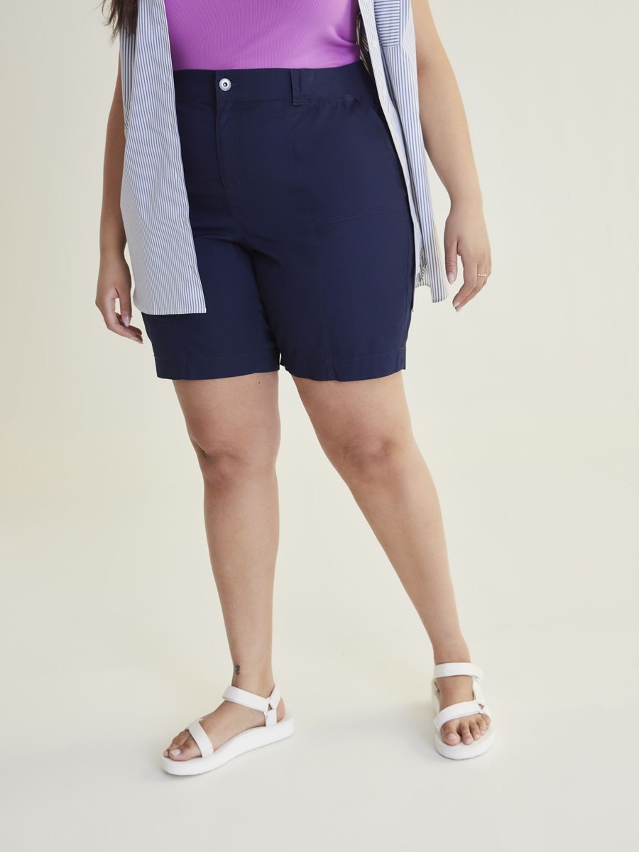 Clothing Penningtons | Cotton Cargo Bermuda With Rib Waistband