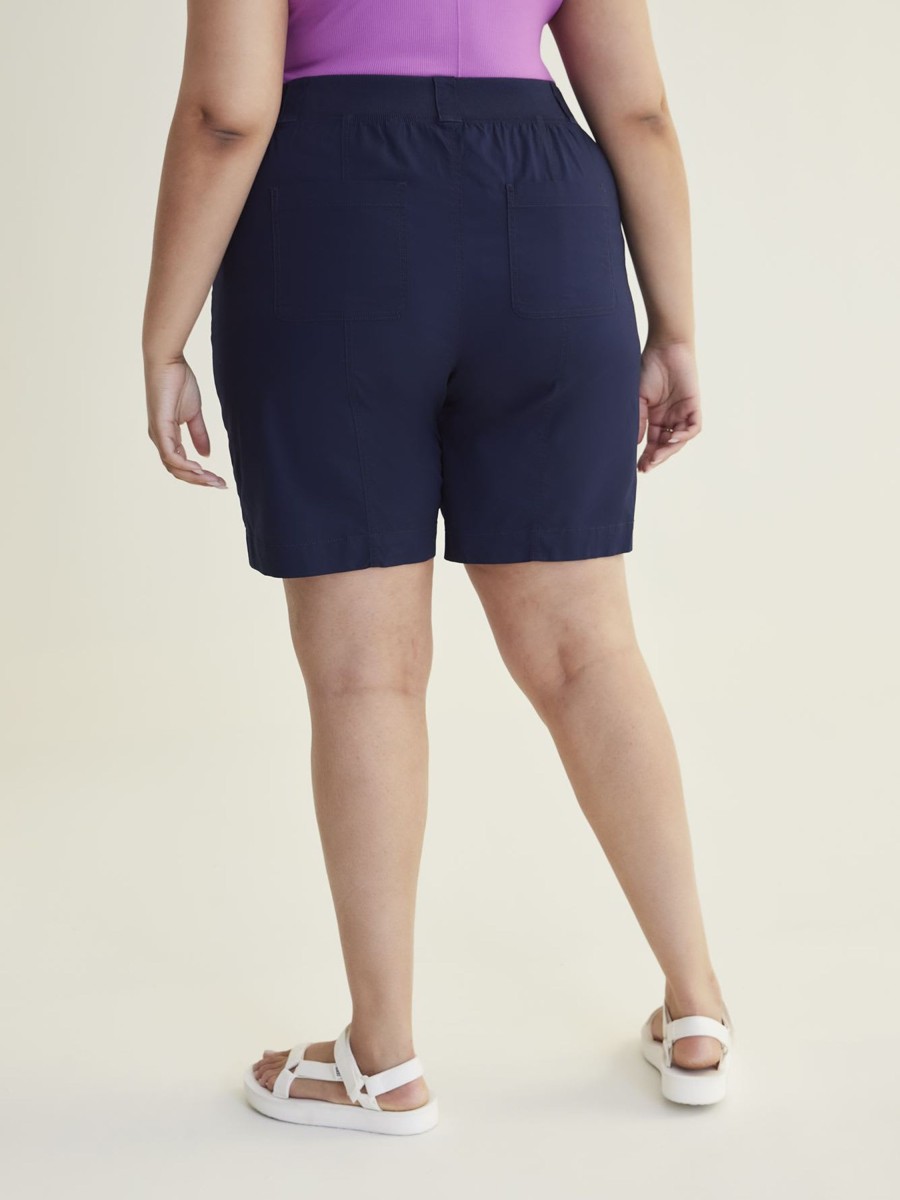 Clothing Penningtons | Cotton Cargo Bermuda With Rib Waistband