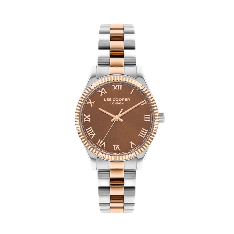 Accessories Penningtons | Lee Cooper-Women'S Silver 35Mm Watch W/Pink Dial - Penningtons