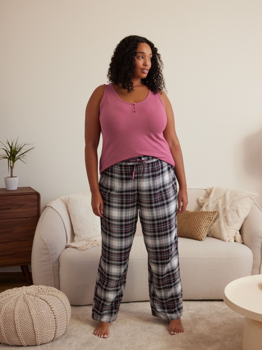 Lingerie Penningtons | Plaid Straight-Leg Pyjama Pant - Ti Voglio