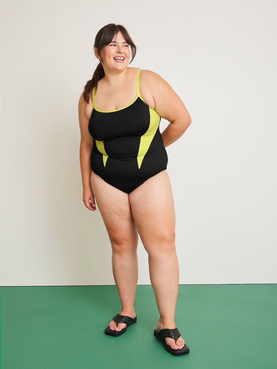 Clothing Penningtons | Colour Block One-Piece Bathing Suit With Binding - Active Zone