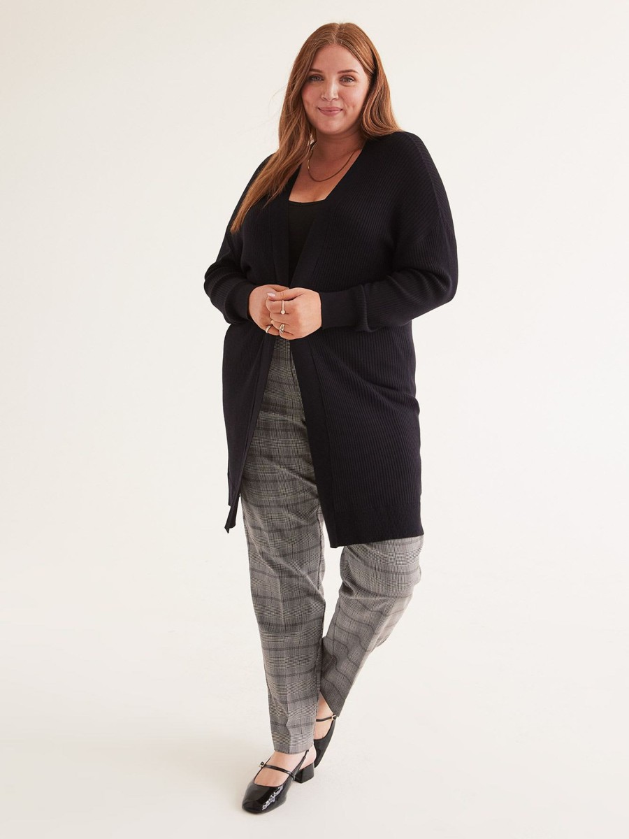 Clothing Penningtons | Ribbed Tunic Open Cardigan - Penn. Essentials