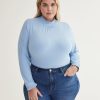 Clothing Penningtons | Mock-Neck Ribbed Knit Top