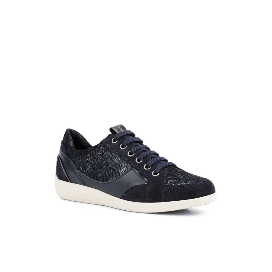 Shoes Penningtons | Geox - Womens/Ladies Myria Leather Sneakers - Penningtons