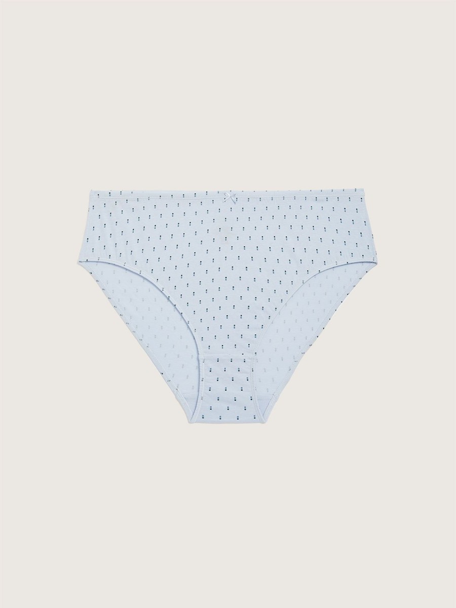 Lingerie Penningtons | Pixel Print High-Cut Brief With Bow - Ti Voglio