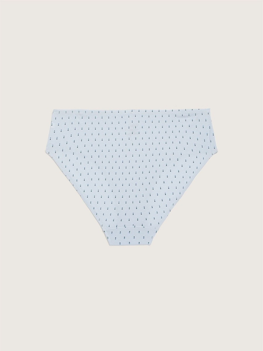 Lingerie Penningtons | Pixel Print High-Cut Brief With Bow - Ti Voglio