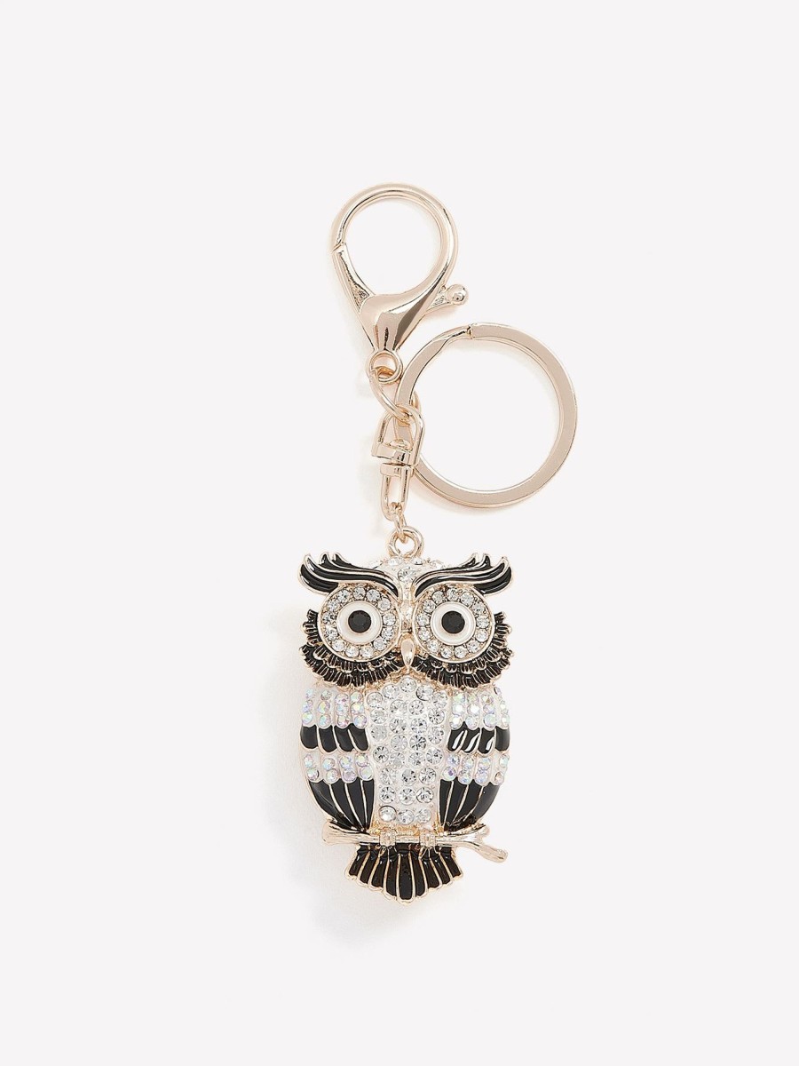 Accessories Penningtons | Rhinestone Owl Keychain