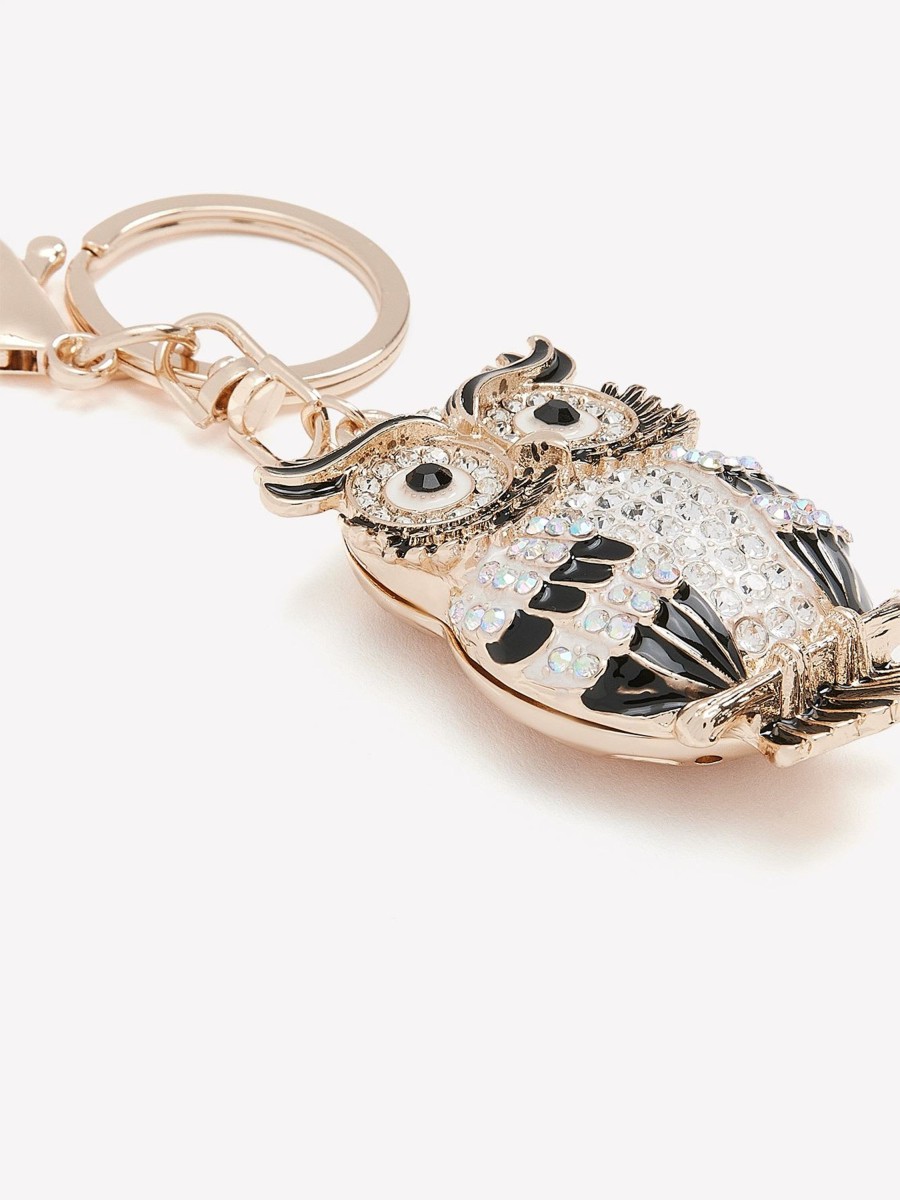 Accessories Penningtons | Rhinestone Owl Keychain