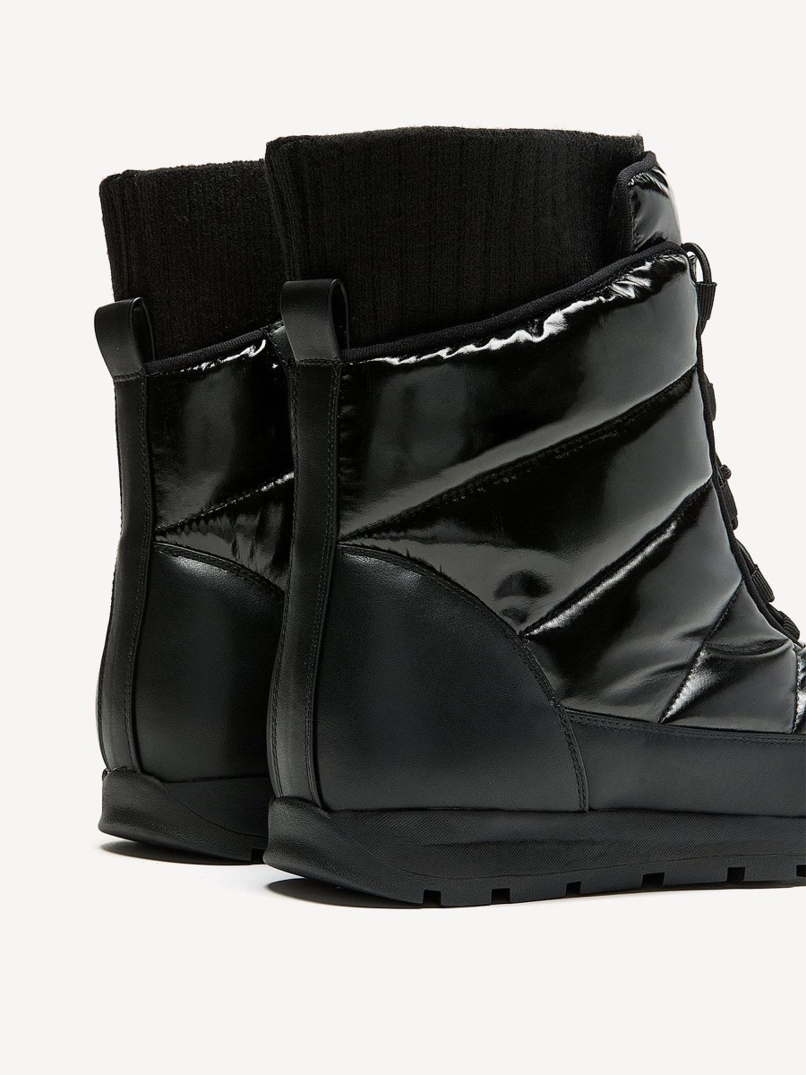 Shoes Penningtons | Extra Wide Width, Winter Puffer Booties With Sock Insert