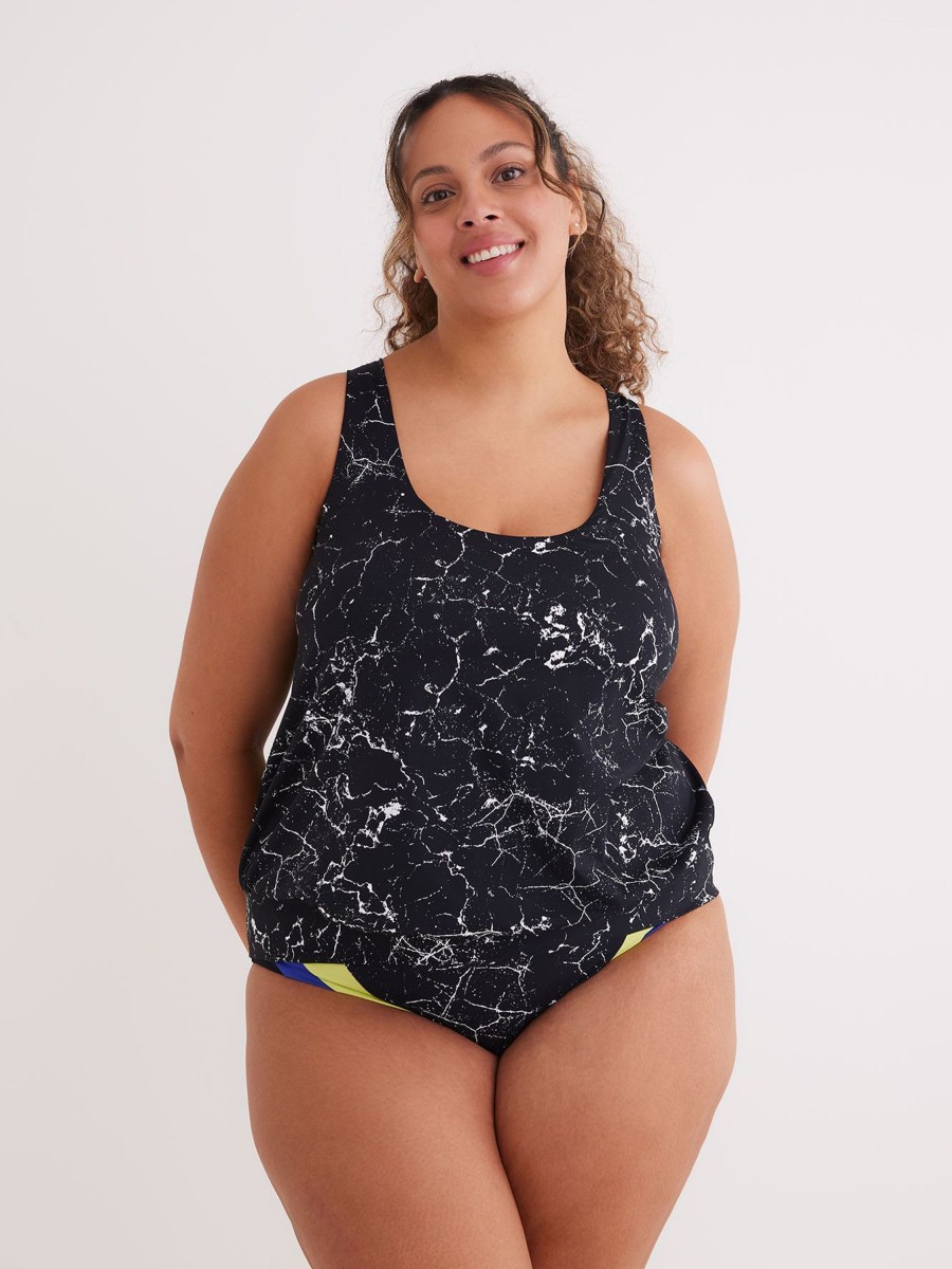 Clothing Penningtons | Tankini With Folded Band And Racer Back - Active Zone