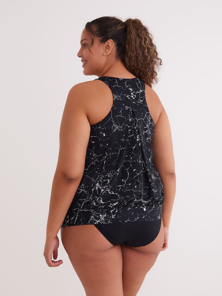 Clothing Penningtons | Tankini With Folded Band And Racer Back - Active Zone