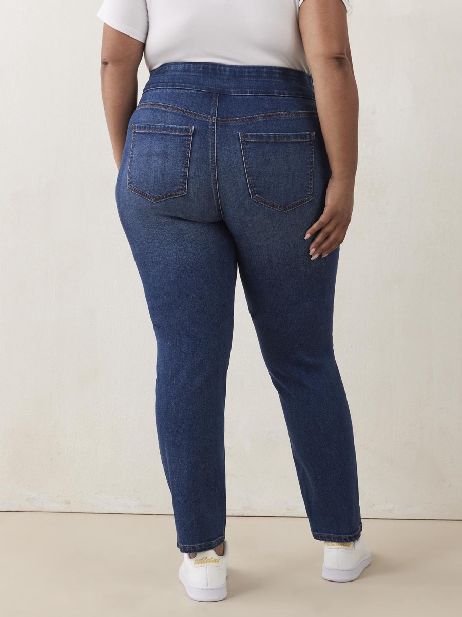 Clothing Penningtons | Tall Savvy Fit Pull-On Straight Leg Jeans - D/C Jeans - Penn. Essentials