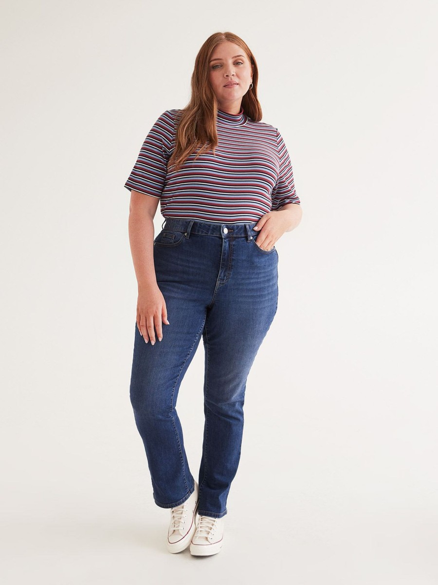 Clothing Penningtons | Responsible, Curvy-Fit Bootcut Jeans, Dark Wash - D/C Jeans