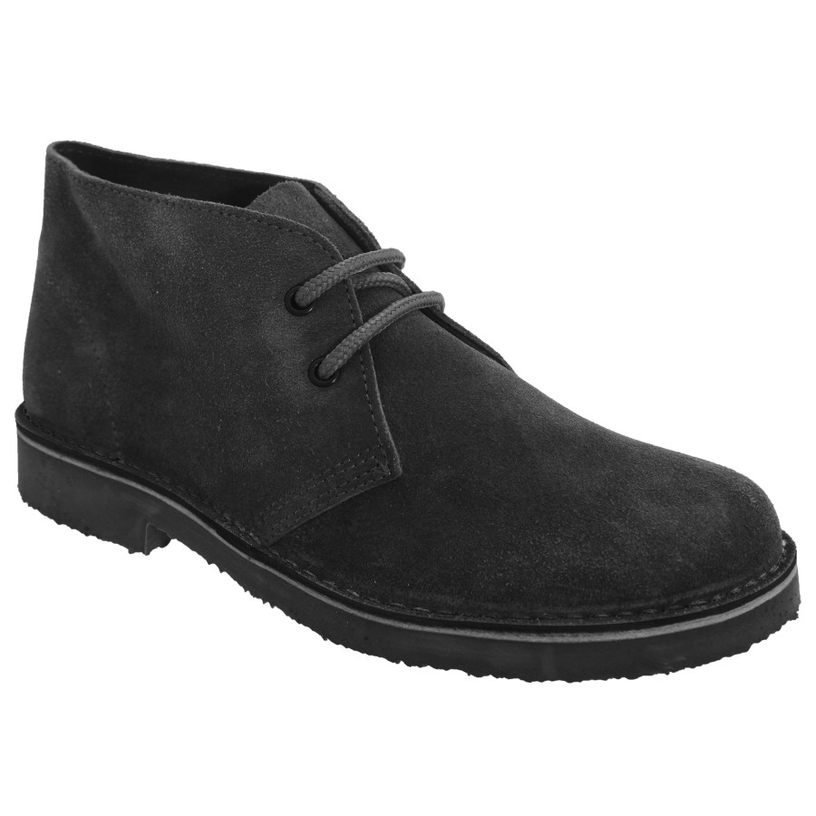 Shoes Penningtons | Roamers - Womens/Ladies Real Suede Round Toe Unlined Desert Boots - Penningtons