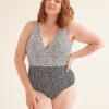 Clothing Penningtons | All-Over-Print Wrap One-Piece Swimsuit