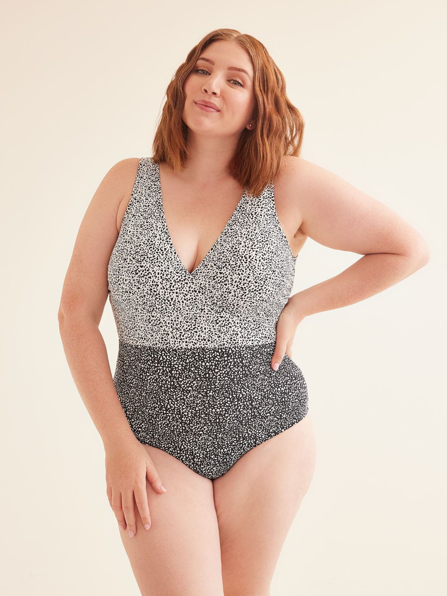 Clothing Penningtons | All-Over-Print Wrap One-Piece Swimsuit