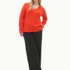 Addition Elle Penningtons Tops | Coloured V-Neck Boxy Sweater - Addition Elle