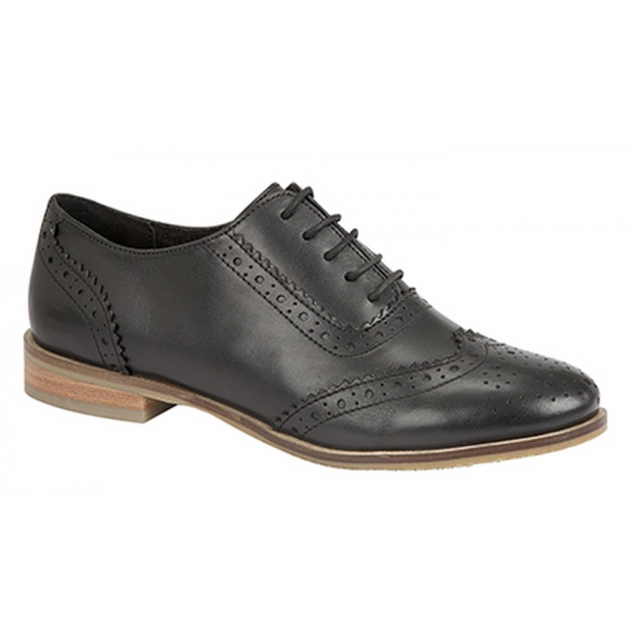 Shoes Penningtons | Cipriata - Womens/Ladies Brogue Oxford Lace Up Leather Shoes - Penningtons