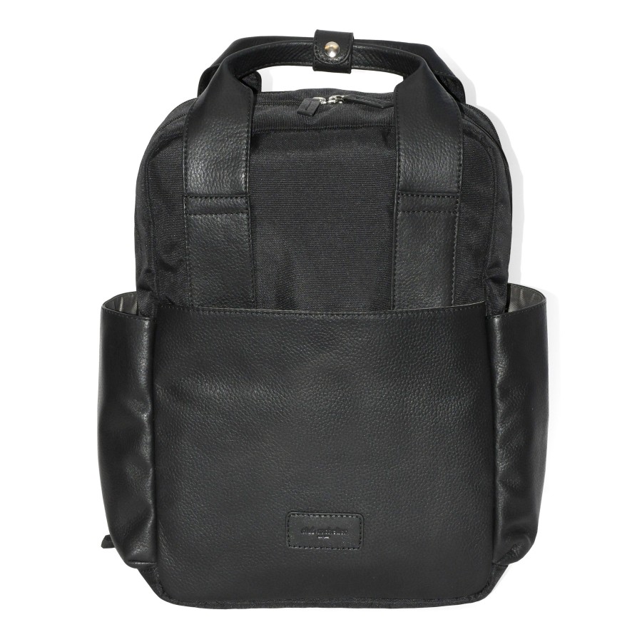 Accessories Penningtons | Club Rochelier Leather Backpack With Double Handles And Multi Pockets - Penningtons