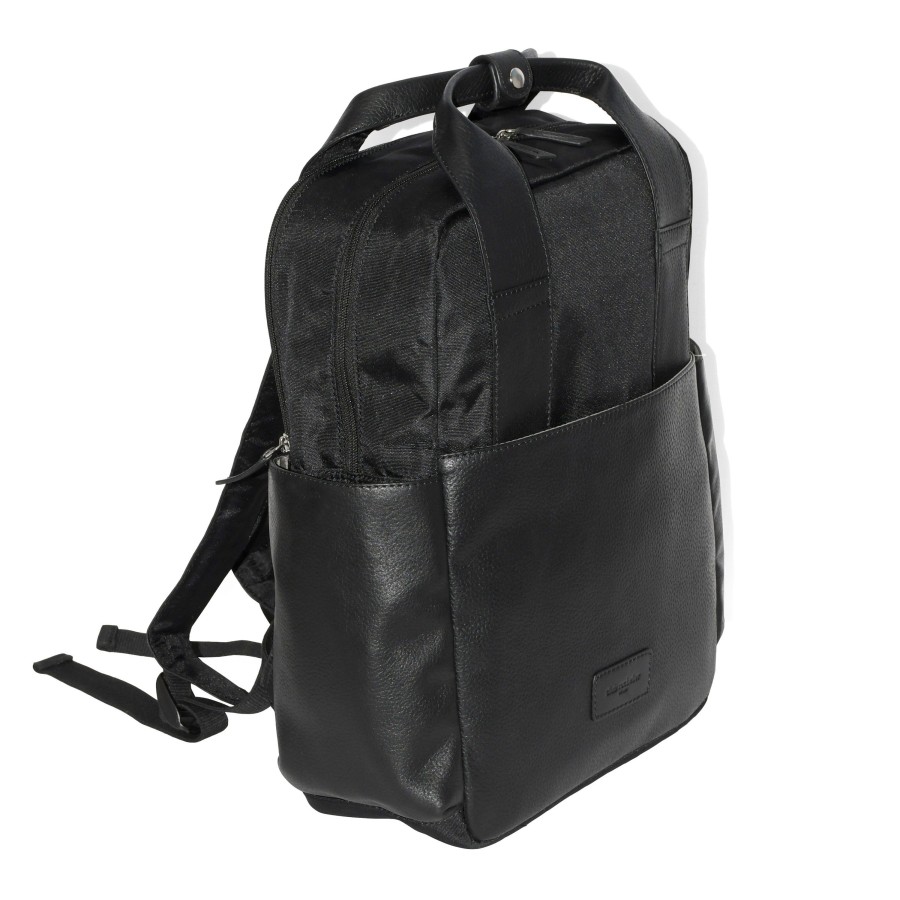 Accessories Penningtons | Club Rochelier Leather Backpack With Double Handles And Multi Pockets - Penningtons