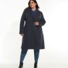 Clothing Penningtons | Long Herringbone Military Coat - Addition Elle