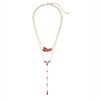 Accessories Penningtons | Goldtone & Red Leaf Layered Necklace - Don'T Ask - Penningtons